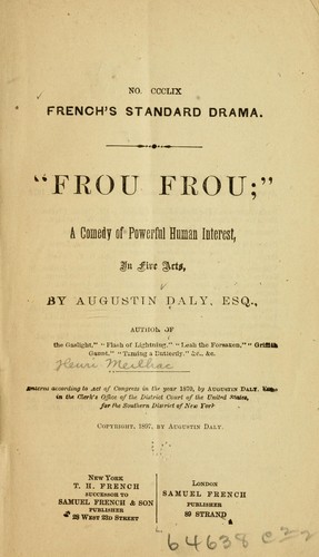 Cover for "Frou frou"