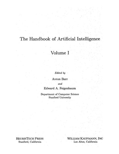 Cover for The Handbook of Artificial Intelligence, Volume IV