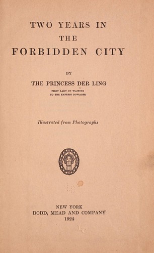 Cover for Two years in the Forbidden city