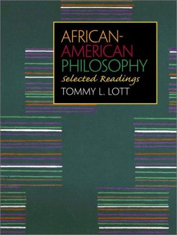 Cover for African-American philosophy