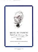 Cover for Miguel de Unamuno, 1864-1936.