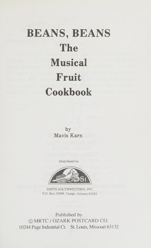 Cover for Beans Beans the Musical Fruit Cookbook