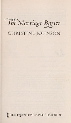 Cover for The Marriage Barter