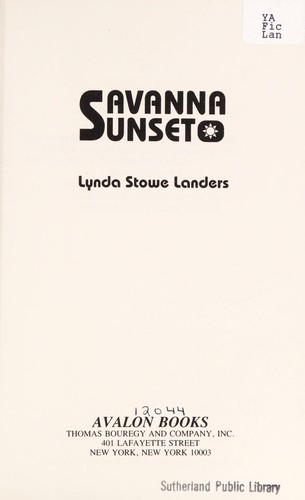 Cover for Savanna Sunset