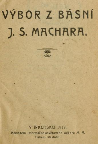 Cover for Výbor z básní J.S. Machara.