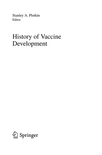 Cover for History of Vaccine Development