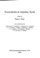 Cover for Excavations at Arjoune, Syria