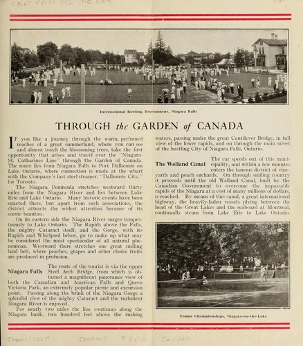 Cover for The Niagara St. Catharines Line