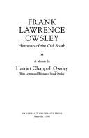 Cover for Frank Lawrence Owsley