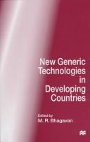 Cover for New generic technologies in developing countries