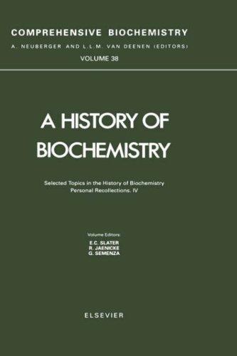 Cover for Selected Topics in the History of Biochemistry. Personal Recollections. IV (Comprehensive Biochemistry)