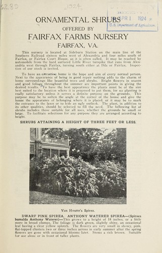 Cover for Ornamental shrubs