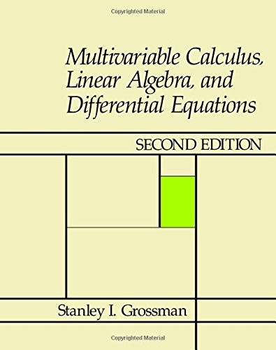 Cover for Multivariable calculus, linear algebra, and differential equations