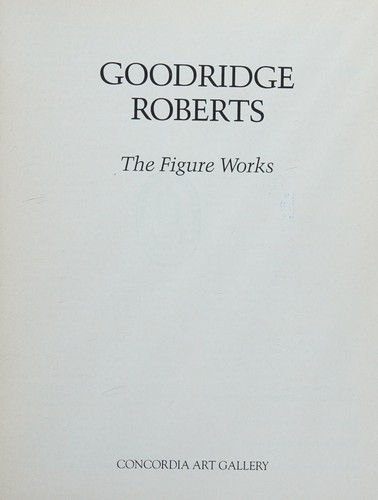 Cover for Goodridge Roberts