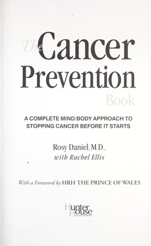 Cover for The cancer prevention book