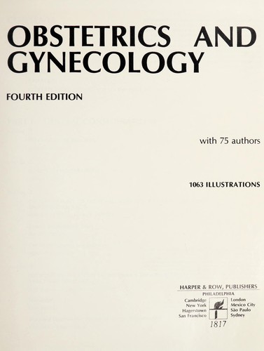 Cover for Obstetrics and gynecology