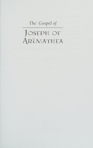 Cover for The Gospel of Joseph of Arimathea