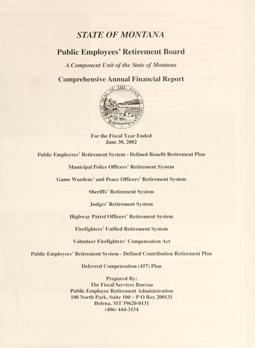 Cover for Comprehensive annual financial report