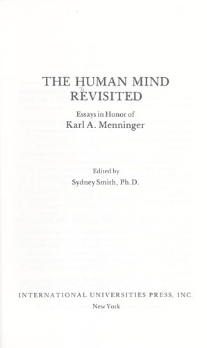 Cover for The Human mind revisited