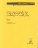 Cover for Nondestructive evaluation of aging aircraft, airports, and aerospace hardware III