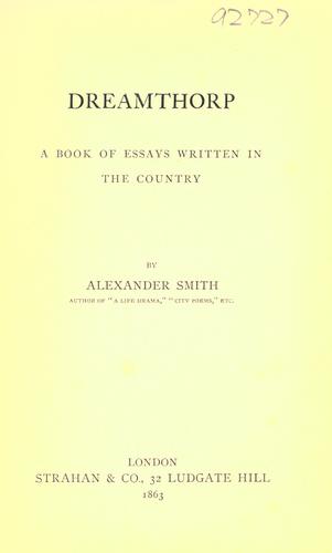 Cover for Dreamthorp...