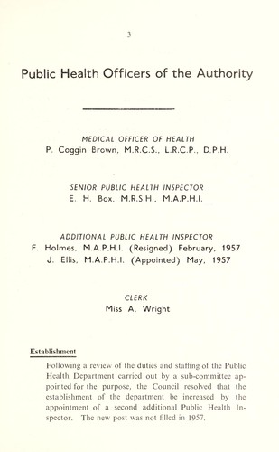 Cover for [Report 1957]