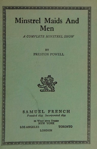Cover for Minstrel maids and men