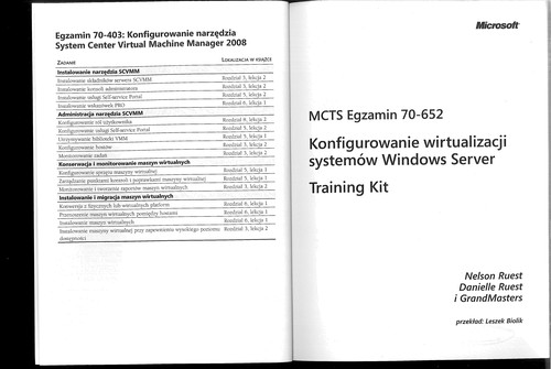 Cover for Egzamin MCTS 70-652