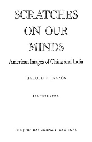 Cover for Scratches On Our Minds American Images Of China And India