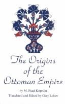 Cover for The origins of the Ottoman empire