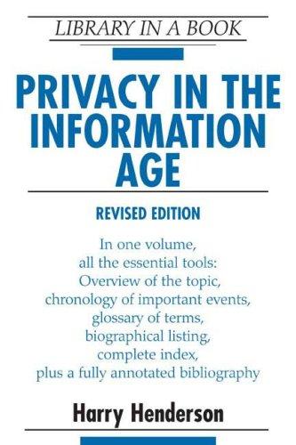 Cover for Privacy in the information age