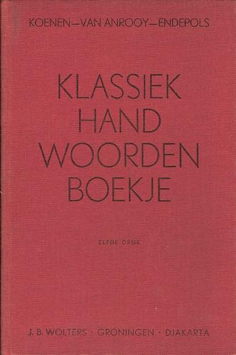Cover for Klassiek handwoordenboekje van namen uit de Griekse en Romeinse mythologie, aardrijkskunde, en geschiedenis en uit de Germaanse (Noordse) mythologie