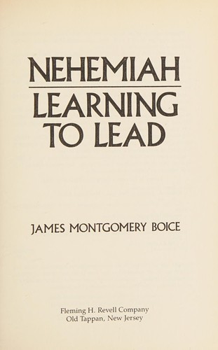 Cover for Nehemiah