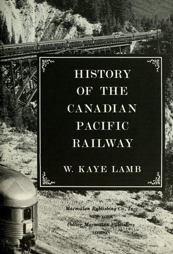 Cover for History of the Canadian Pacific Railway