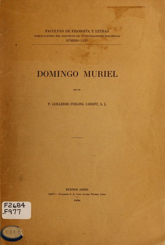 Cover for Domingo Muriel