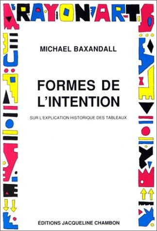 Cover for Formes de l'intention