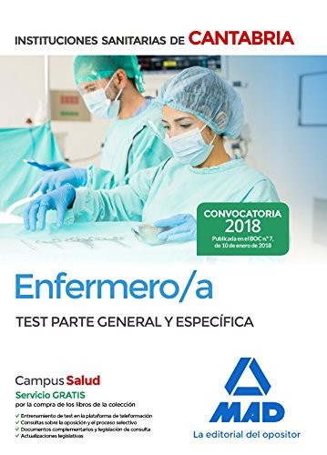 Cover for Enfermero/a de las Instituciones Sanitarias de Cantabria. Test parte general y específica
