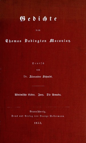 Cover for Gedichte