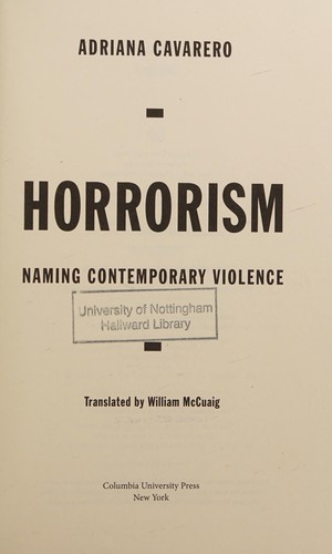 Cover for Horrorism