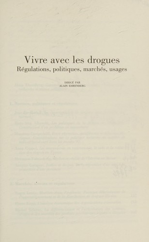 Cover for Vivre avec les drogues