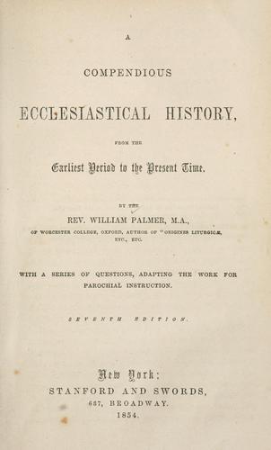 Cover for Compendious ecclesiastical history