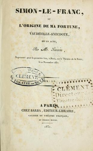 Cover for Simon-le-Franc