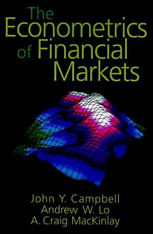 Cover for The econometrics of financial markets