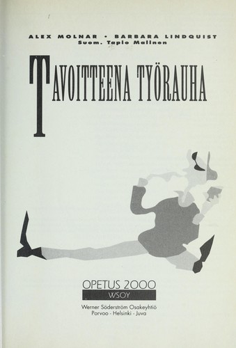 Cover for Tavoitteena tyo rauha