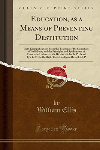 Cover for Education, as a Means of Preventing Destitution
