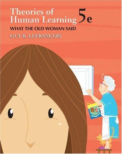 Cover for Theories of Human Learning
