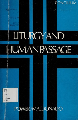 Cover for Liturgy and human passage