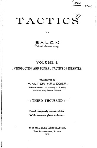 Cover for Tactics