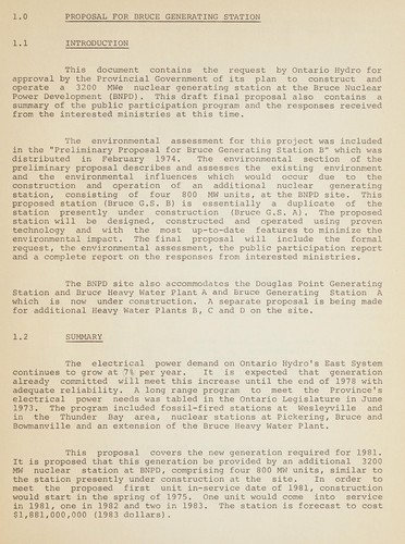 Cover for DRAFT OF FINAL PROPOSAL FOR BRUCE GENERATING STATION B - DRAFT OF FINAL PROPOSAL FOR BRUCE HEAVY WATER PLANTS B, C AND D - REPORT ON PUBLIC PARTICIPATION