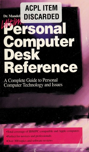 Cover for Dr. Mandell's ultimate personal computer desk reference.